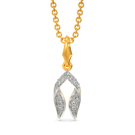 Ruffle Fling Diamond Pendants