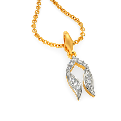 Ruffle Fling Diamond Pendants