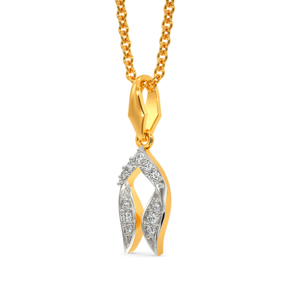 Ruffle Fling Diamond Pendants