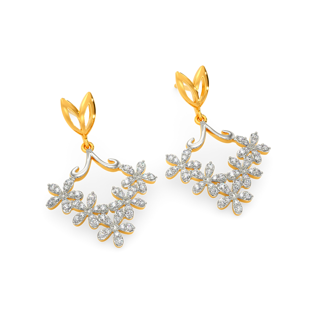 Spark of Romance  Diamond Earrings