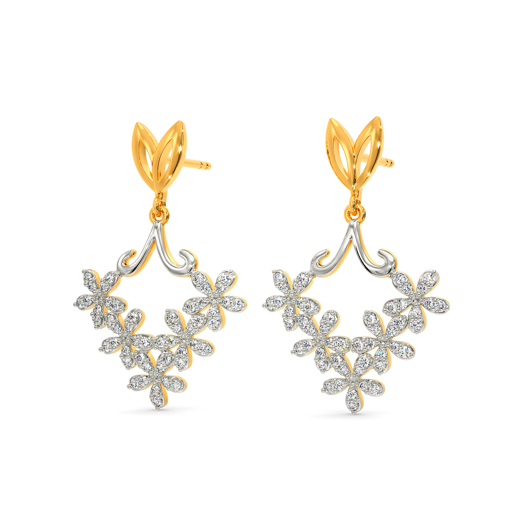 Spark of Romance  Diamond Earrings