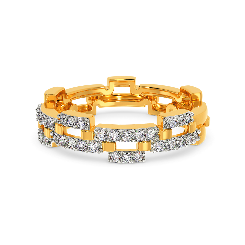 Woven Sparkle Diamond Rings
