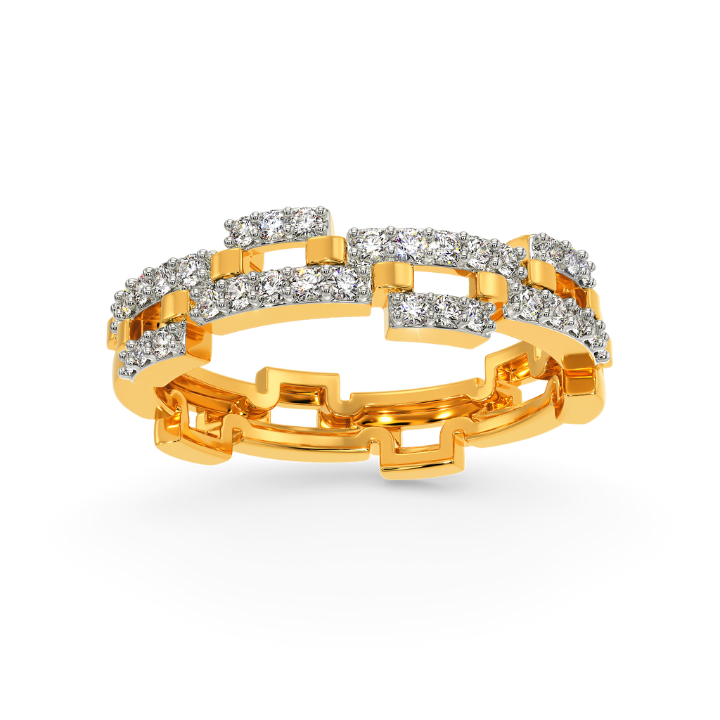 Woven Sparkle Diamond Rings