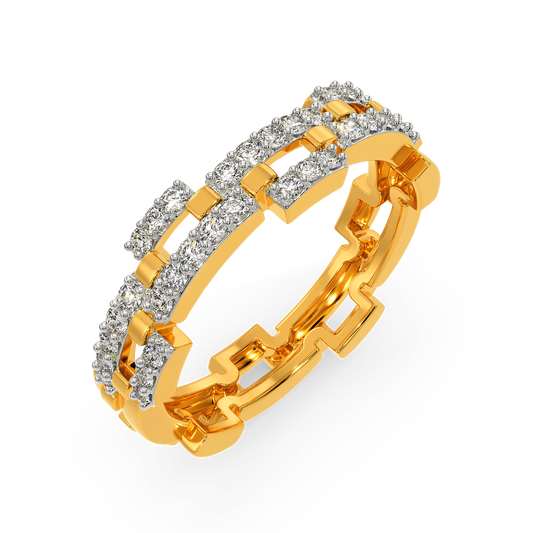 Woven Sparkle Diamond Rings