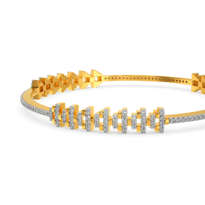 Woven Sparkle Diamond Bangles