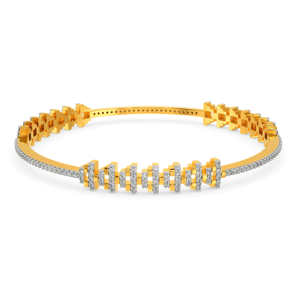 Woven Sparkle Diamond Bangles