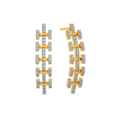Braided Brilliance Diamond Earrings