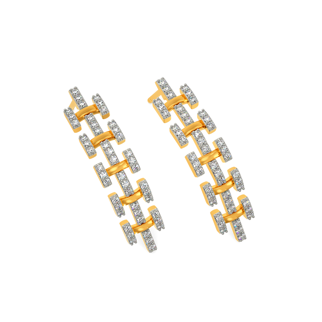 Braided Brilliance Diamond Earrings