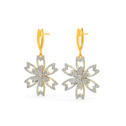 Floral Fantasia Diamond Earrings