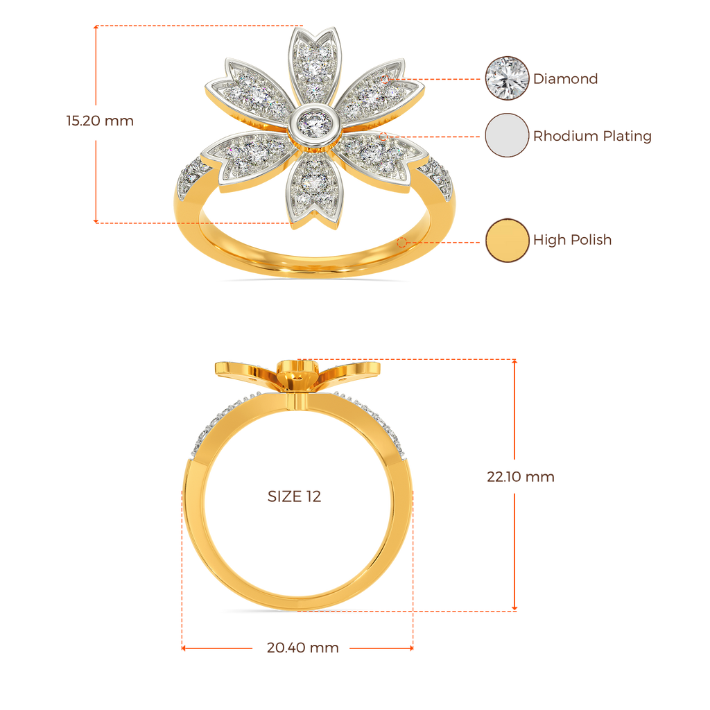 Floral Fantasia Diamond Rings