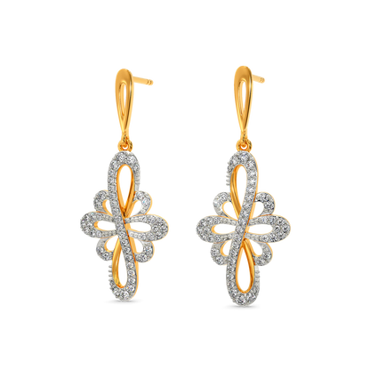 Petal Whispers Diamond Earrings