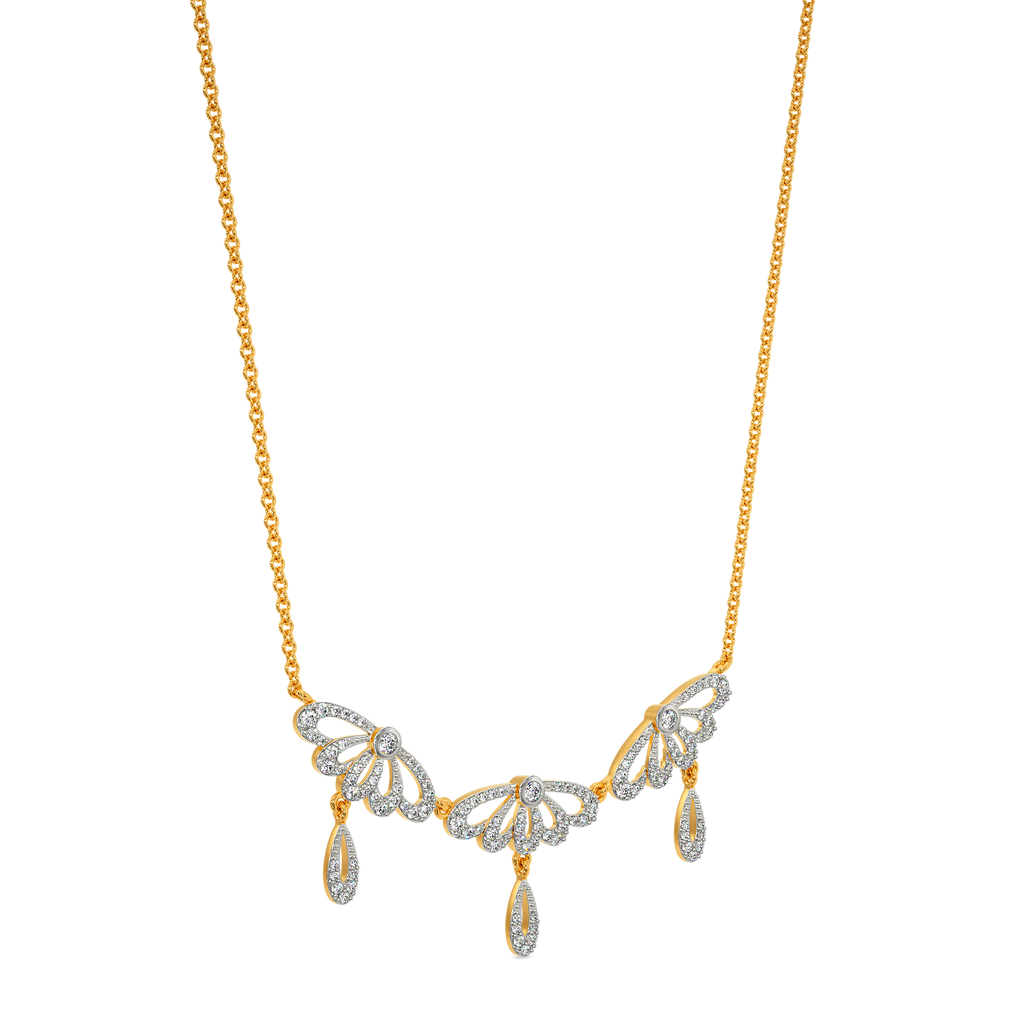 Petal Whispers Diamond Necklaces