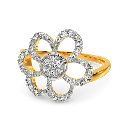 Floral Cascade Diamond Rings