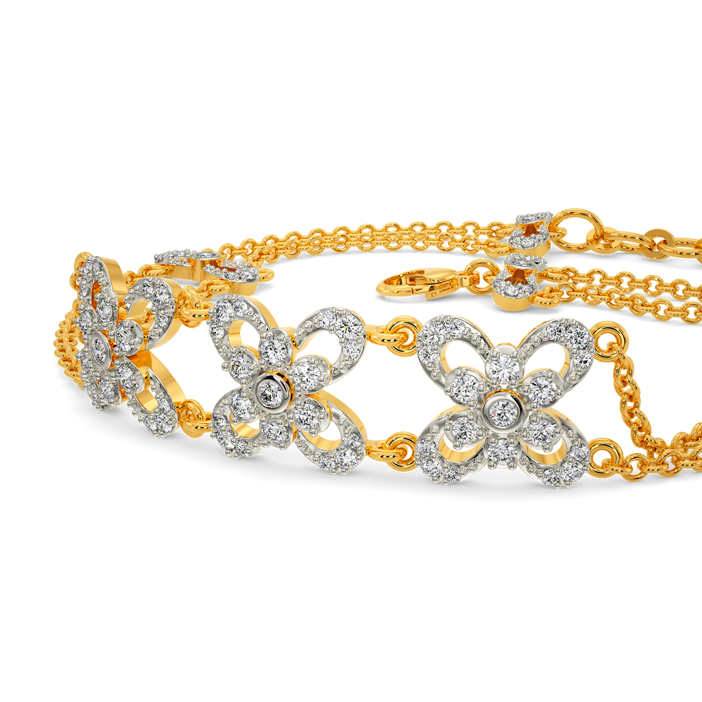 Express in Florals Diamond Bracelets