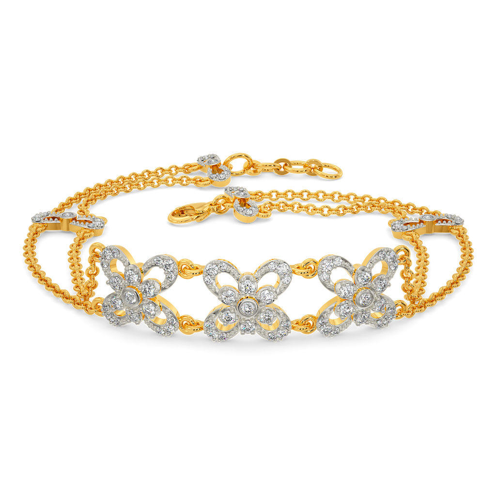 Express in Florals Diamond Bracelets