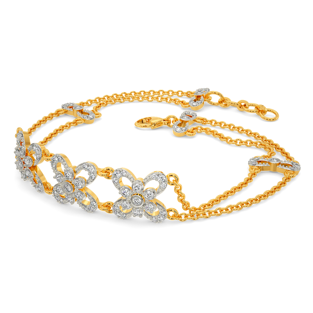 Express in Florals Diamond Bracelets