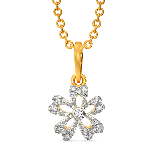 Flora Sparkle Diamond Pendants