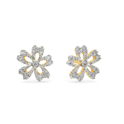 Flora Sparkle Diamond Earrings