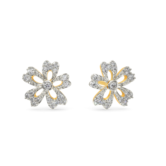 Flora Sparkle Diamond Earrings