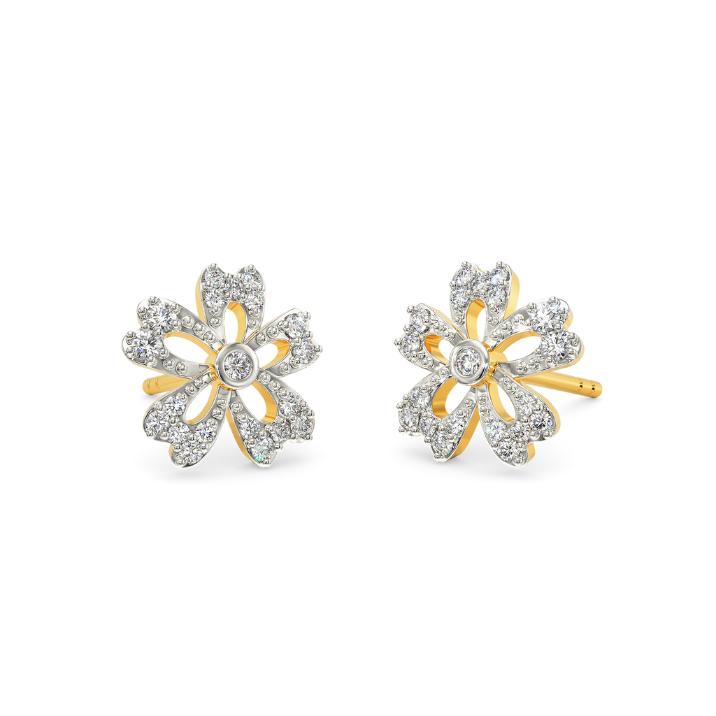 Flora Sparkle Diamond Earrings