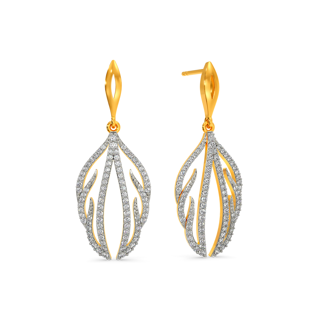 Winged and Whimsy Diamond Earrings