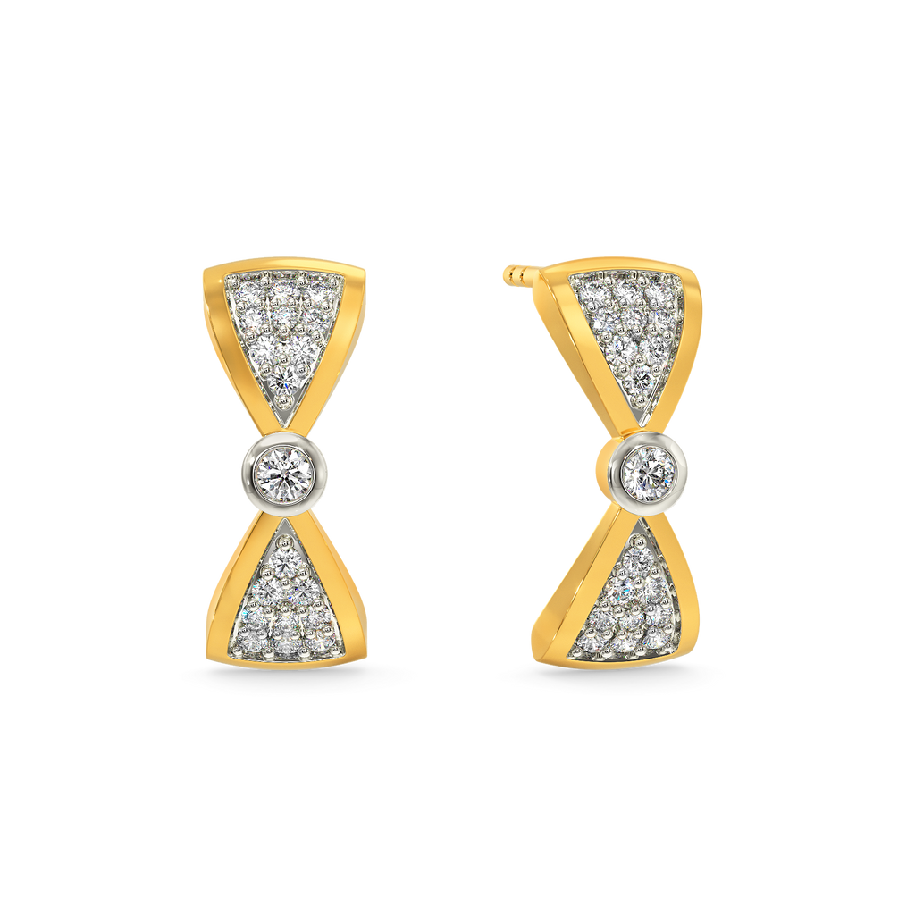 Obsessed with Bows Diamond Earrings