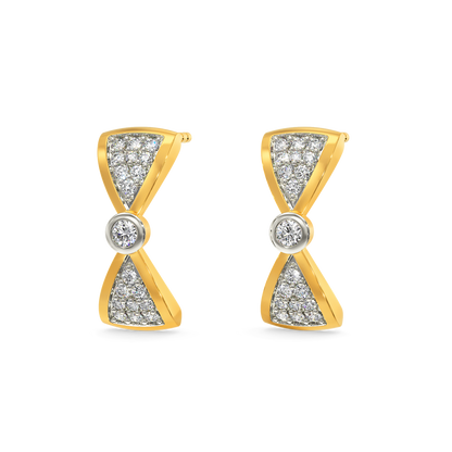Obsessed with Bows Diamond Earrings