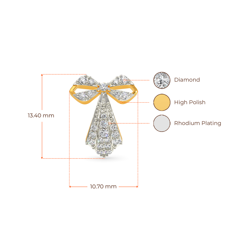 Bow Glam Diamond Earrings