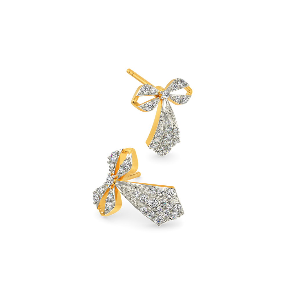 Bow Glam Diamond Earrings