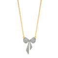 Bow Glam Diamond Necklaces
