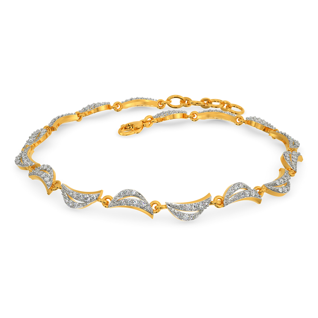 Drape Sparkle Diamond Bracelets