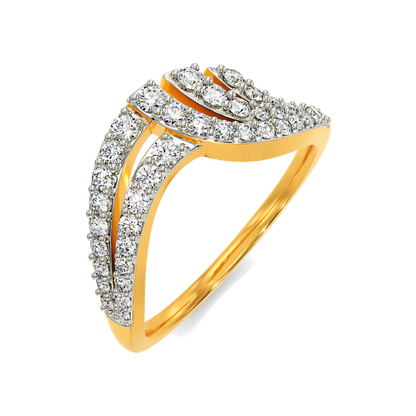 Drape Sparkle Diamond Rings