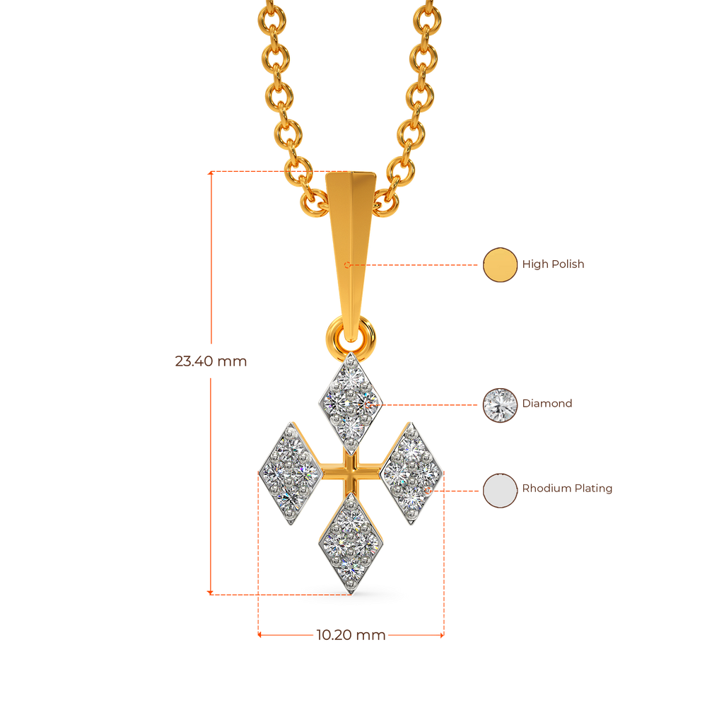 Mesh Majesty Diamond Pendants