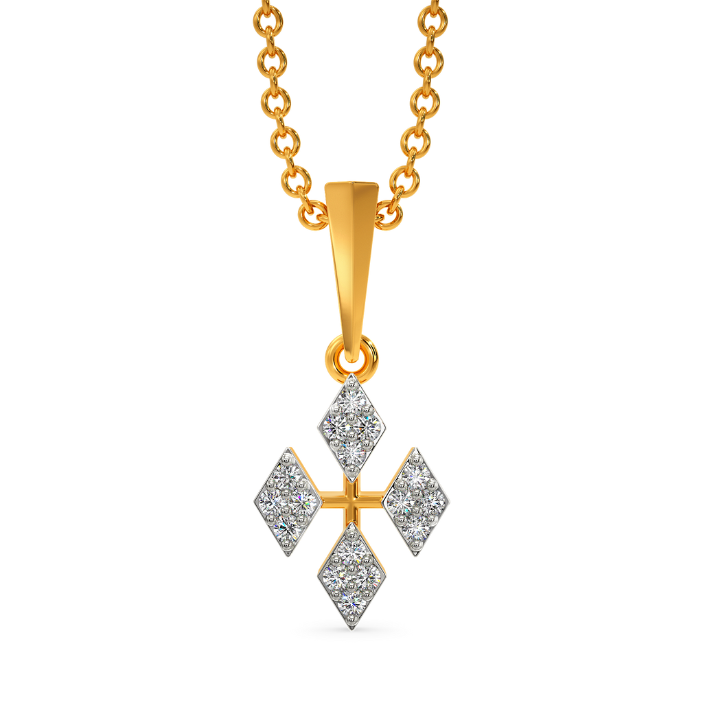 Mesh Majesty Diamond Pendants