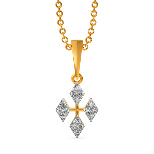 Mesh Majesty Diamond Pendants