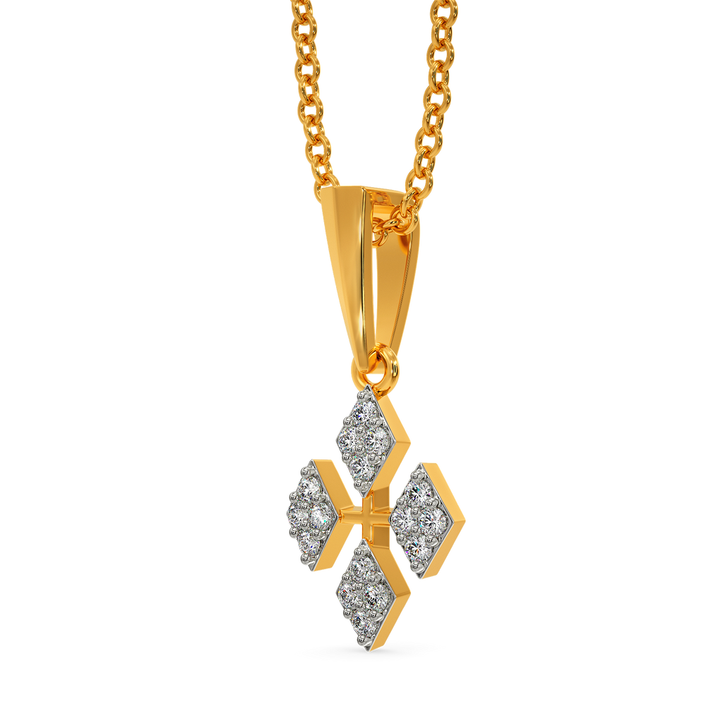 Mesh Majesty Diamond Pendants