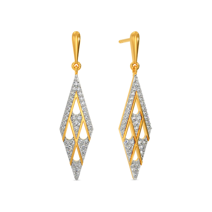Net Craze Diamond Earrings
