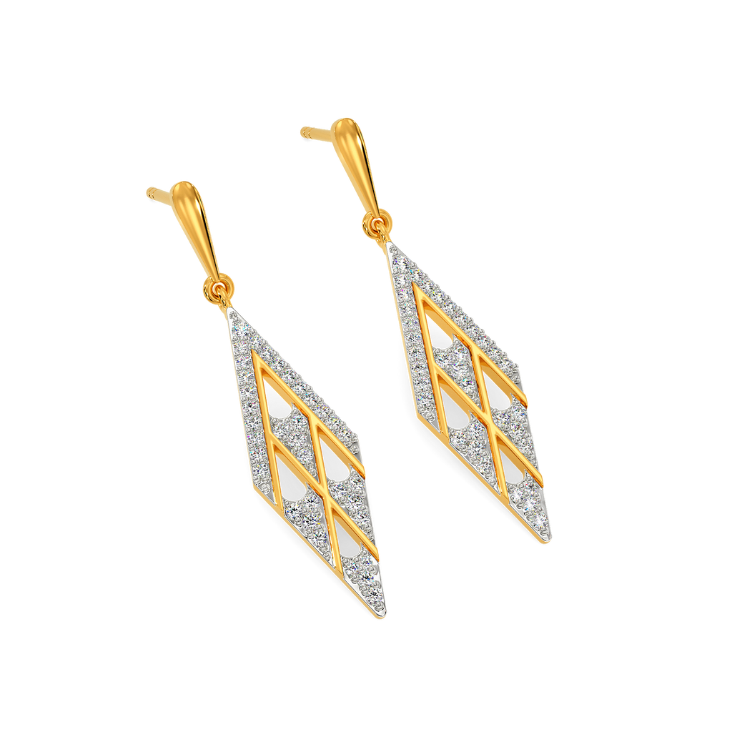 Net Craze Diamond Earrings