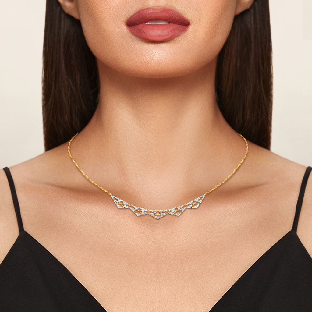 Net Craze Diamond Necklaces