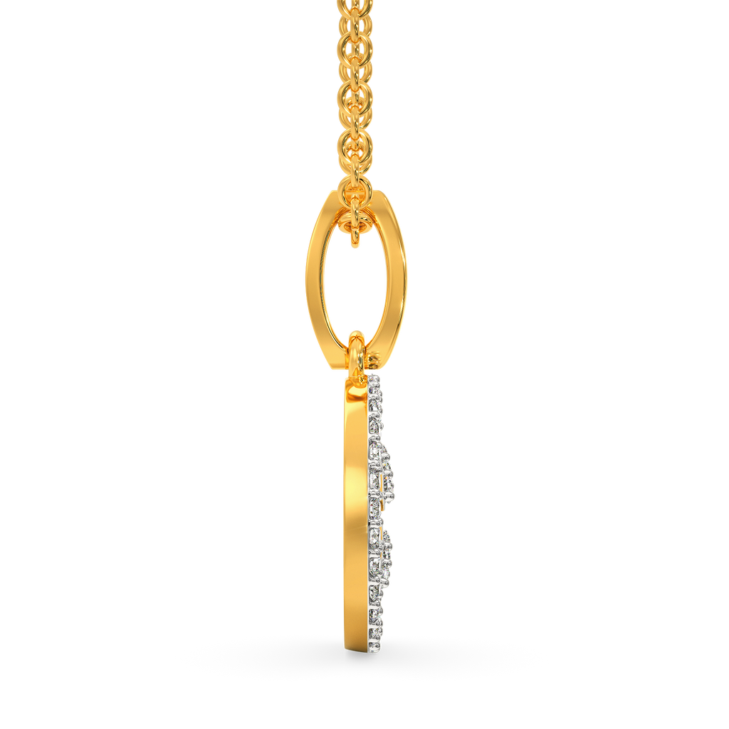 Layered in Net Diamond Pendants