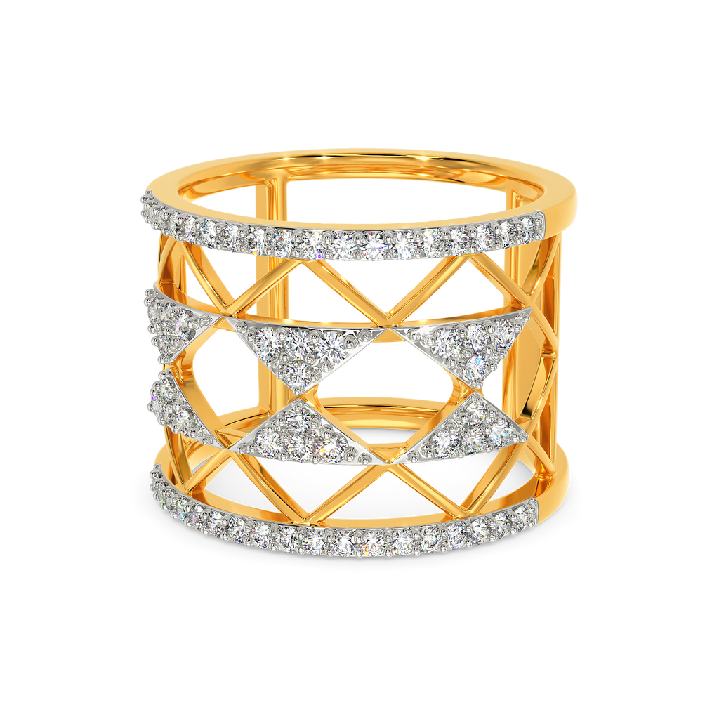Party in Net Diamond Rings