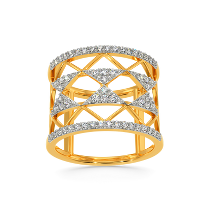 Party in Net Diamond Rings