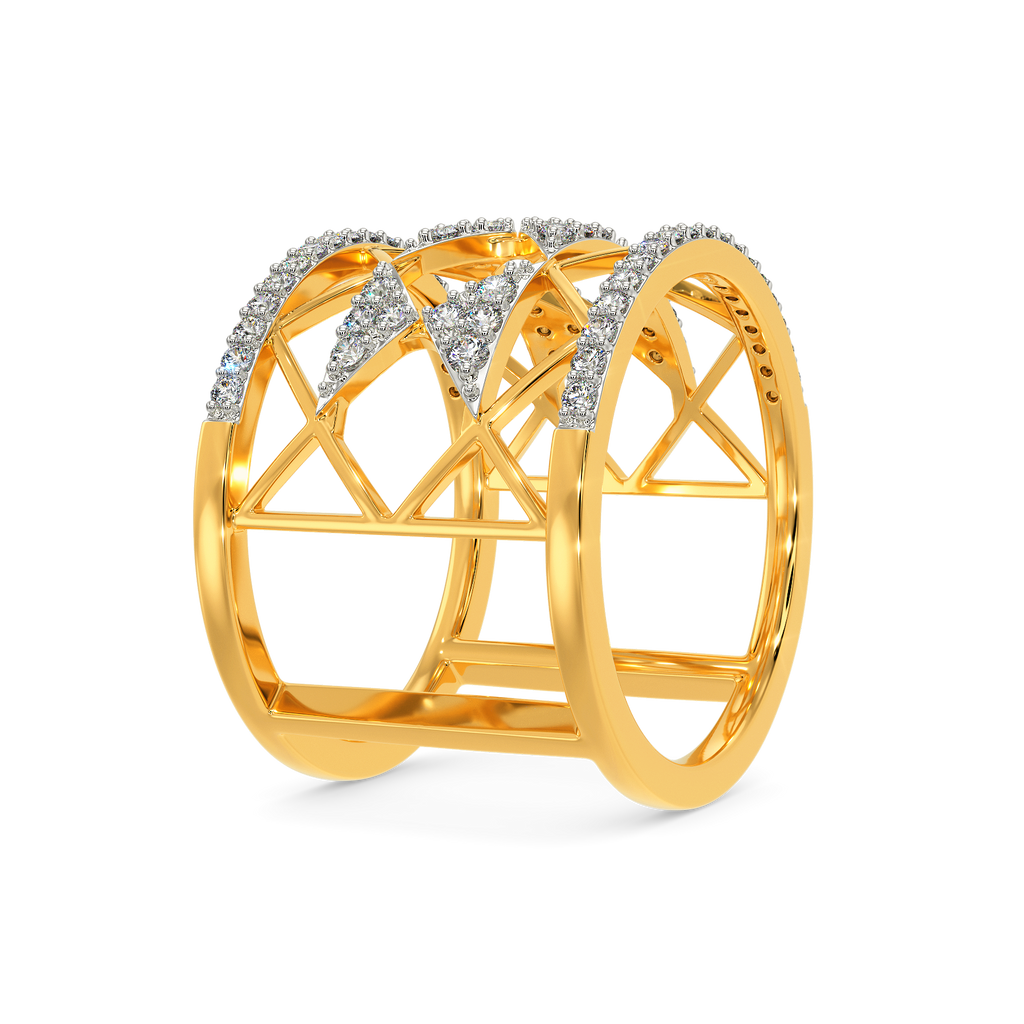 Party in Net Diamond Rings