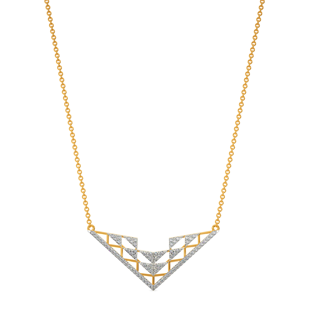 Party in Net Diamond Necklaces