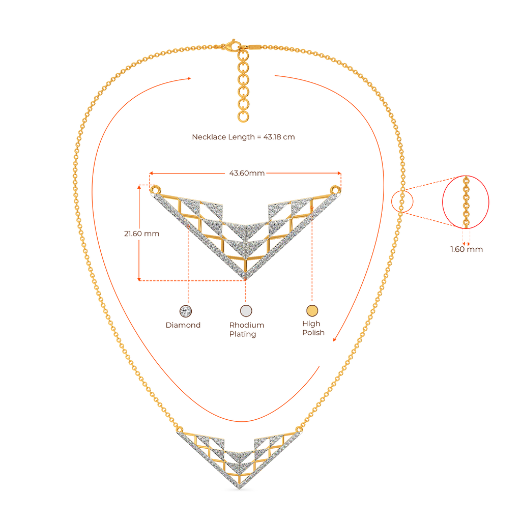 Party in Net Diamond Necklaces