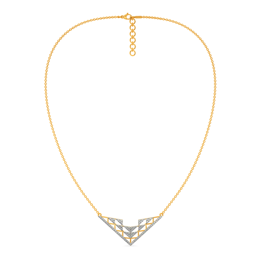 Party in Net Diamond Necklaces