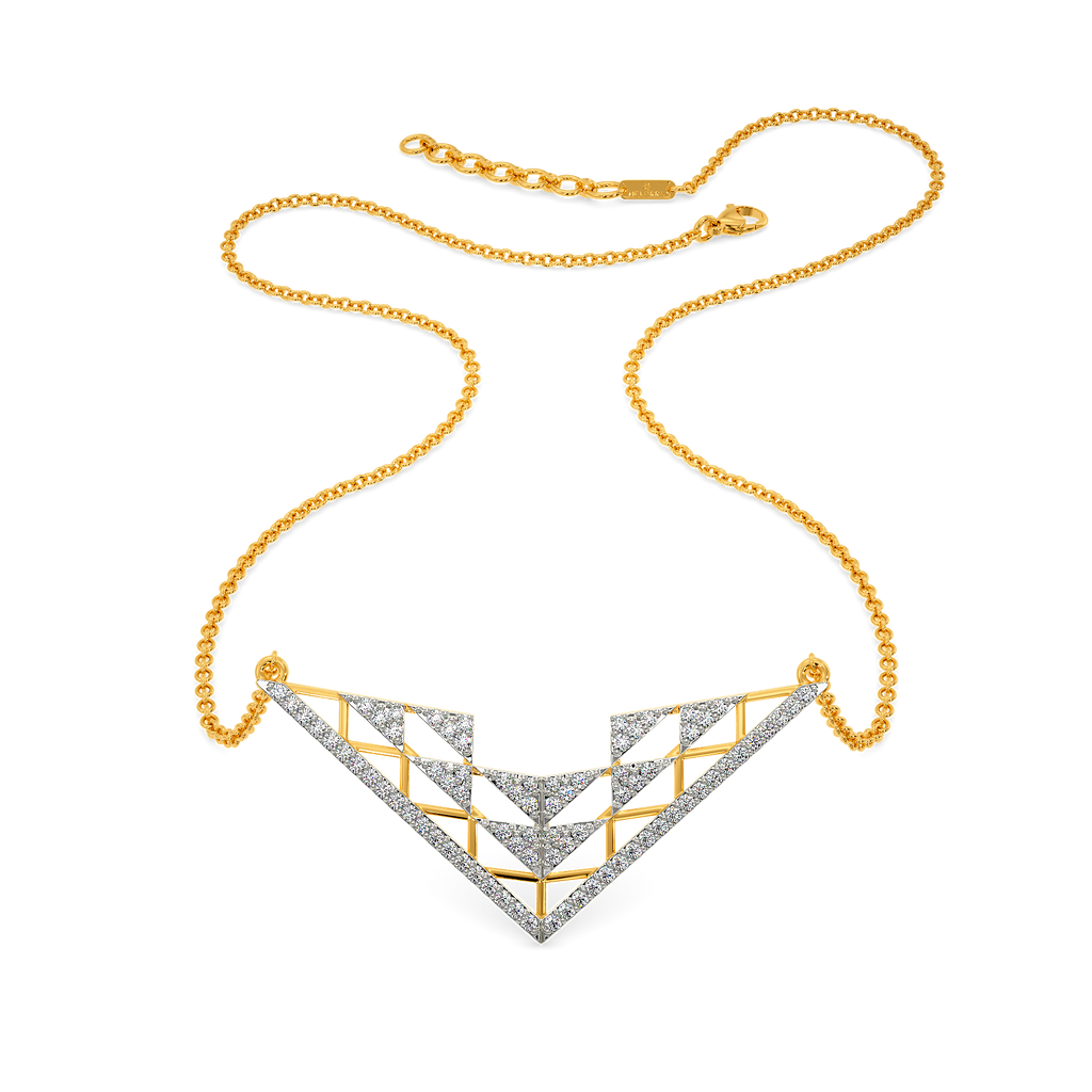 Party in Net Diamond Necklaces