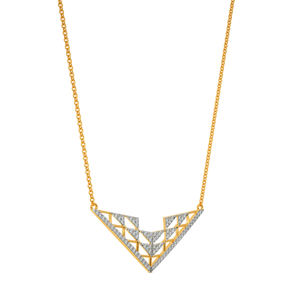 Party in Net Diamond Necklaces
