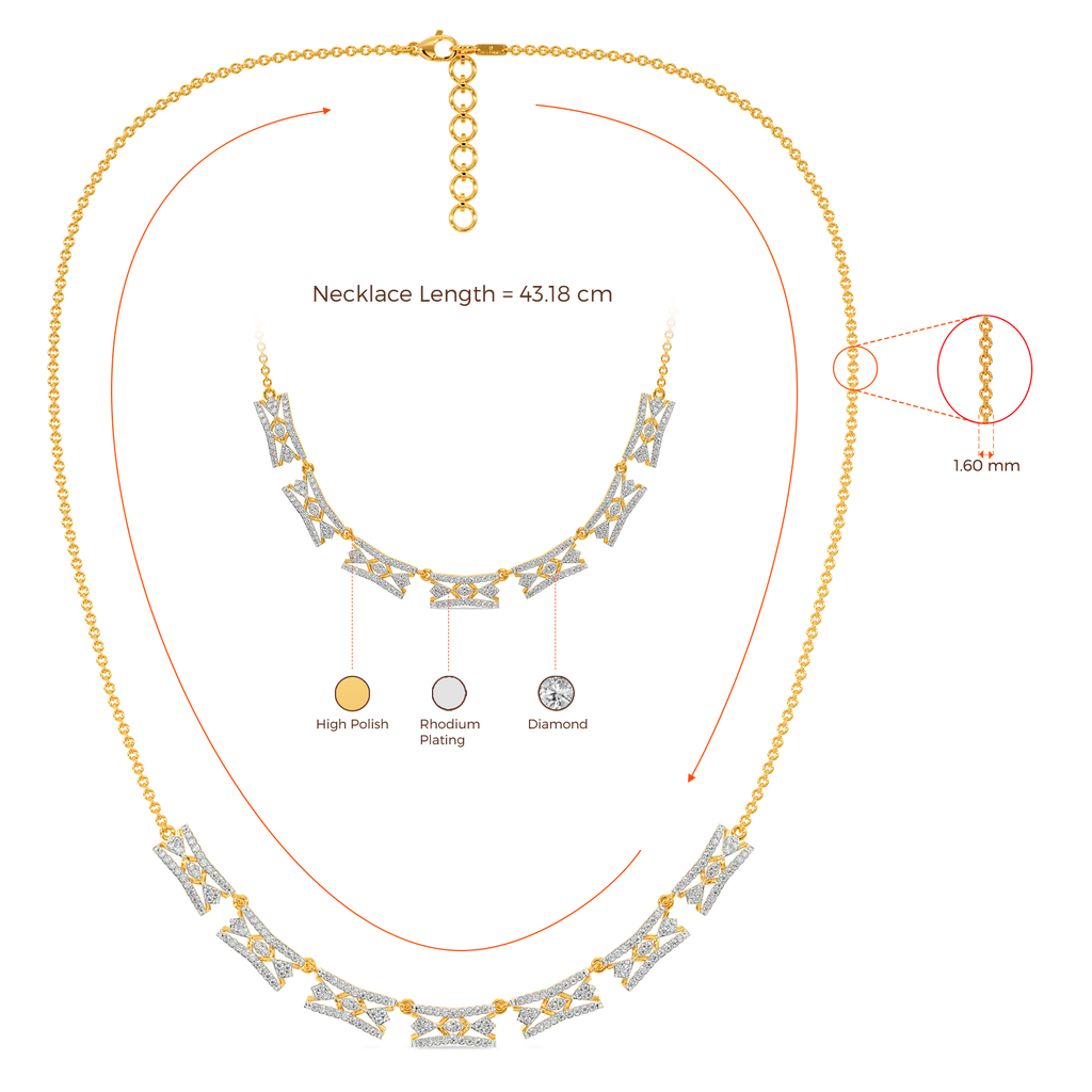 Net Effect Diamond Necklaces