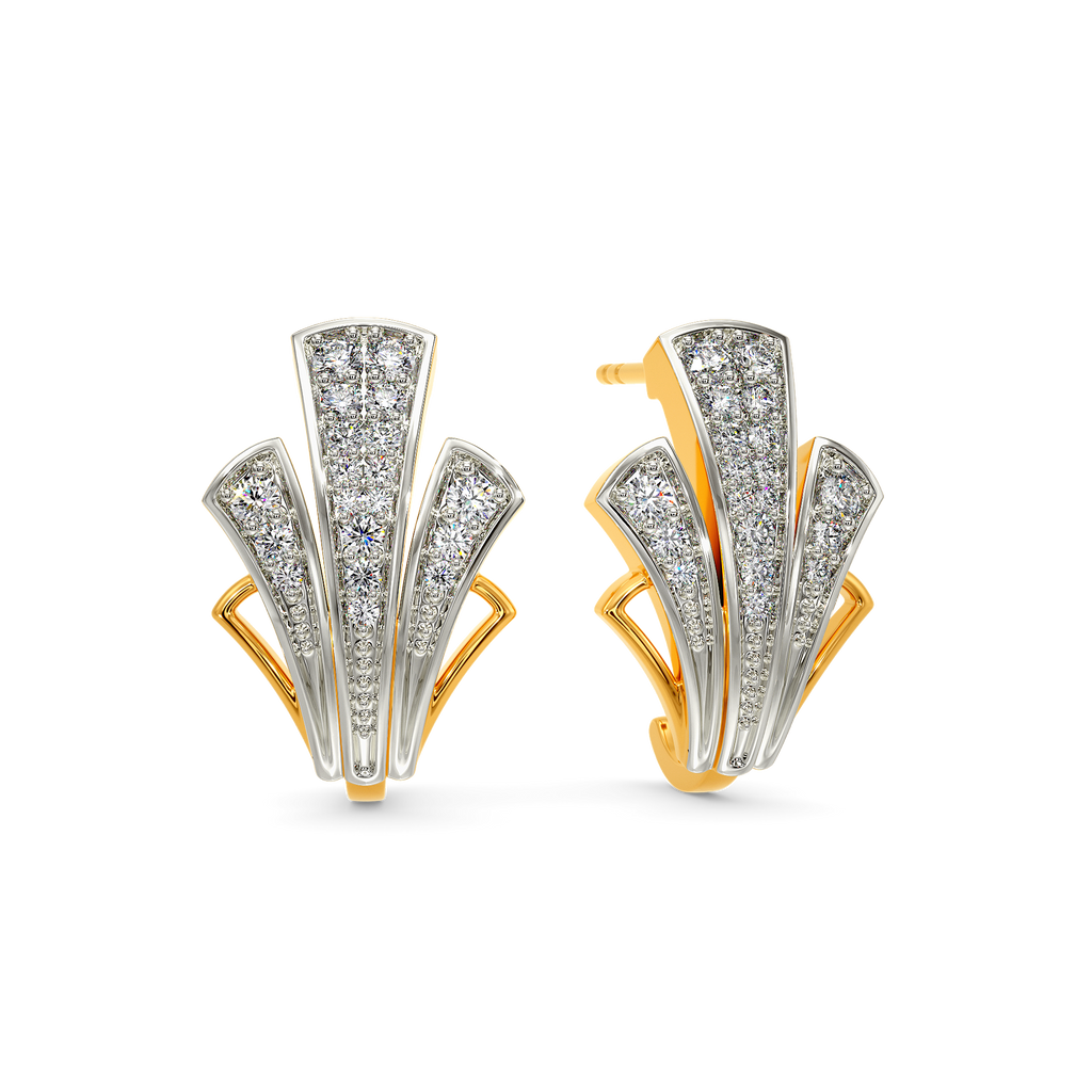 Rugged Party Diamond Earrings